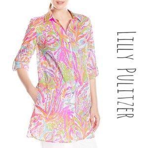 Lilly Pulitzer Jupiter Island Tunic: Size Large